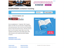 Tablet Screenshot of evergreen.container-tracking.org
