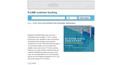 Desktop Screenshot of kline.container-tracking.org