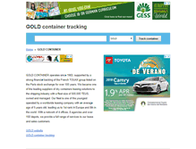 Tablet Screenshot of gold.container-tracking.org