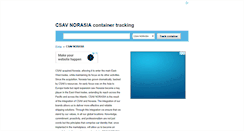 Desktop Screenshot of csavnorasia.container-tracking.org