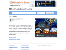 Tablet Screenshot of geseaco.container-tracking.org