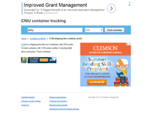 Tablet Screenshot of cniu.container-tracking.org